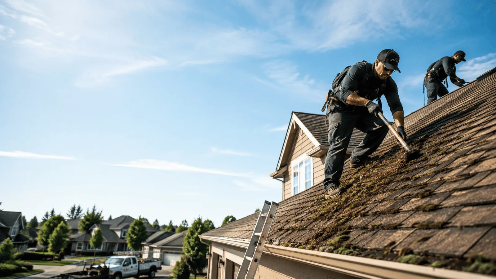 Roof Moss Removal in Monroe Bridge, MA near me